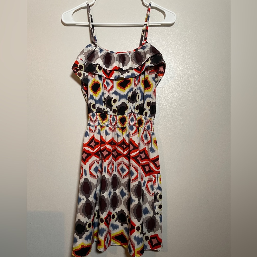 Xhiliration mini geometric dress.